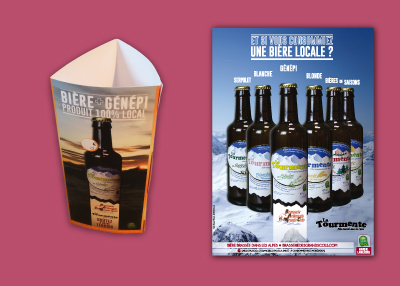 Brasserie des Grands Cols – Création graphique – Promotion hiver 2014/2015