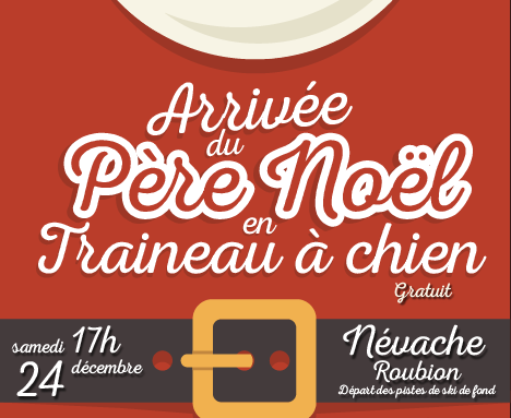 DOMAINE NORDIQUE DE NÉVACHE – Affiche – Père Noël  – 2016