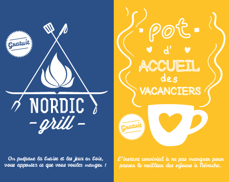 DOMAINE NORDIQUE DE NÉVACHE – Affiche – Nordic Grill & Pot d’accueil des vacanciers – 2017