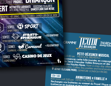 OFFICE DU TOURISME DE BRIANÇON – Flyer – Ski de nuit – 2016